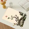 Nuevo Tapete de Té Estilo Chino, Impermeable, Resistente al Aceite, Secado Rápido, Tapete de Mesa de Cuero de PU, Una Pieza en Stock, Personalización al por Mayor
