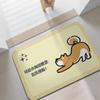 Alfombrilla de Baño Cachorro Baño Divertido Texto Hogar Baño Absorbente de Agua Antideslizante Alfombrilla de Barro Diatomeas