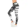 Leggings Femininas Estilo Primavera e Outono 2026 com Design de Caveira, Calça de Yoga Casual Criativa com Estampa Digital 3D