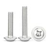 Tornillos Acolchados de Acero Inoxidable 304 de Cabeza Redonda Cruzada Pwm con Tornillos Medianos Tornillos de Cabeza Pan M2M2.5M3M4M5M6