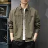 Nova Camisa Patchwork de Manga Longa para Homens da Primavera de 2026, Jaqueta Casual Simples Vintage, Camisa de Corte Amplo