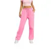 Pantalones Deportivos Casuales de Cintura Alta para Mujer, Pantalones Rectos, Pantalones para el Hogar, Moda Amazon