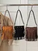 Bolso Pequeño Cuadrado Retro Francés Shuai Mijia para Viajes Diarios de Mujeres, Nuevo de Verano 2026 de Alto Valor con Flecos para Hombro Cruzado