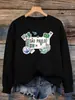 Moletom Estampa de Passagem Aérea Viagem São Paulo Brasil Feminino Outono Streetwear Gola Redonda Macio Pulôver Tops