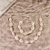 Pulseras Trenzadas de Conchas Estilo Océano Más Vendidas en Europa y América, Collares Serie Playa Estilo Hawaiano, Conjuntos de Pulsera y Collar