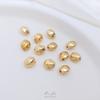 Color oro 14K piedra cuentas sueltas cuentas de forma especial no estándar cuentas de arroz pulsera pendientes DIY hechos a mano joyería con cuentas