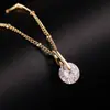 Colgante Popular Transfronterizo Europeo y Americano Estilo Ins Versátil de Gama Alta con Diseño de Nicho, Cadena Sencilla para Clavícula, Accesorio de Otoño e Invierno