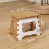 Taburete plegable de plástico engrosado, taburete plegable simple para niños, taburete pequeño plegable para el hogar de adultos, taburete portátil para pesca al aire libre