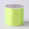 Fio Elástico Plano Colorido do Fabricante 0,8mm Cordão Elástico Pulseira DIY Fio para Montagem Tecelagem Manual Fio para Miçangas