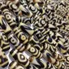 Xizang Taiwán Cuentas Dzi Diente Amarillo Herradura Pátina Envejecida Marrón Collar Pulsera de Cuentas Dzi [Fabricante de Origen] Grado A