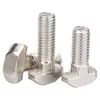 Tornillo en T perfil de aluminio estándar europeo accesorios tuerca de martillo con brida y junta 20/30/40/45 M5M6M8