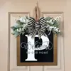 Yzm Cartas Inglesas Transfronterizas Decoración Personalizada para Puerta Principal Colgante para Puerta Accesorios Artesanías de Madera