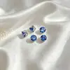 Banho Eletrolítico de Ouro Real 18K com Zircônia de Quatro Garras, Zircônia Colorida, Pedra de Zircônia Genuína, Alta Retenção de Cor, Acessórios para Joias de Pulseira DIY