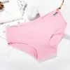 Roupa íntima Feminina Algodão Puro Atacado A001 Roupa íntima Feminina Cor Pura Menina Calcinhas Vermelhas Cintura Baixa Algodão Puro Estudantes Femininas