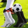 Calcetines de fútbol antideslizantes de color liso para Amazon transfronterizos, dispensadores de absorción de impactos, resistentes al desgaste, calcetines deportivos para baloncesto, transpirables para hombre