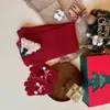 Set de Guantes de Lana y Bufanda Navideños, Lindo y Cálido, Pantalla Táctil, Dedos Separados, Unisex, Otoño e Invierno, Dibujos Animados para Niños