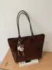 Bolso de mano grande de estilo coreano, minimalista y elegante, bolso cruzado con acabado mate, bolso de cadena minimalista de nicho, bolso de hombro tipo cubo para mujer