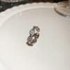 Anillo Abierto de Estrella con Gota de Aceite de Perla de Zircón Estilo Coreano Moda Simple Versátil Anillo para Dedo Índice Diseño Nicho de Joyería