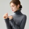 Suéter de cuello alto para mujer 2026 con ribete de volantes, top de punto acanalado ajustado, adecuado para el trabajo, estilo delicado, capa interior para mujer