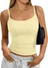 2026 Verano Nuevo Transfronterizo Europeo y Americano para Mujer Moda Versátil Ajustado Cuadrado Chica Picante Camiseta sin Mangas