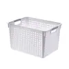 Cesta de armazenamento retangular de plástico para atacado de fábrica cesta de armazenamento de lanches e brinquedos cesta de armazenamento para banheiro cesta de armazenamento de banho