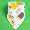 Toalla de Babero para Bebé Toalla Triangular para Bebé Doble Broche Bufanda Babero Pañuelo para la Cabeza para Niños Recién Nacidos Primavera Verano Cuatro Estaciones
