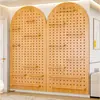 Tablero Decorativo de Entrada Sala de Estar Bastidor de Hilos para Máquina de Coser Tablero Perforado de Madera Maciza Montado en Pared Estante de Exhibición para el Hogar