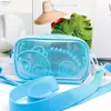 Nova Bolsa de Armazenamento Cartoon Cor Gelatina para Meninas com Compartimentos de Alta Qualidade para Cosméticos, Artigos de Higiene Pessoal e Papelaria, Transversal, Removível