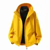 Chaqueta de montaña tres en uno para hombre, cortavientos e impermeable, con forro polar, conjunto de dos piezas desmontable cálido para otoño e invierno para mujer