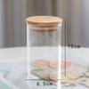 Portavelas de cristal transparente recto y redondo de alta expansión de Meimuer, portavelas de aromaterapia simple para bricolaje, portavelas de vaso vacío
