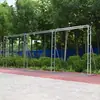 Nuevo Soporte de Fondo de Poste Telescópico para Bodas Escenario Diseño de Boda al Aire Libre Soporte Publicitario a Prueba de Viento Armadura Simple Pintada en Spray