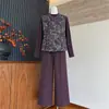 Nuevo conjunto de estilo chino para madre, una nueva colección lujosa y de alta gama de ropa para mujeres de mediana edad, con un diseño moderno y elegante, perfecto para un look completo y a la moda
