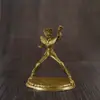 Brinquedo de Estatueta Modelo Guerreiro com Armadura de Cobre Estilo Antigo, Peças de Jogo de Tabuleiro de Cobre Branco, Jogo de Batalha Militar, Presente de Aniversário para Homens, Atacado
