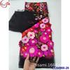 Material para vestido de noche bordado fondo grueso flor grande 3D malla transparente vestido aplique tela de encaje bordado