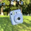 Adequado para Estojo de Cristal Transparente Polaroid Instax Mini12, Estojo de Armazenamento Durável Anti-Riscos e Anti-Queda com Corda