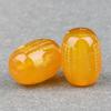 Contas cilíndricas de ágata vermelha natural banhadas a ouro Sutra do Coração Prajna Paramita Grande Compaixão Maldição Contas DIY Pretas e Amarelas com atacado de contas