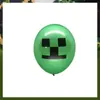 Nuevo Mundo de Píxeles Juego de Minecraft Decoración Set de Globos de Látex Decoración de Fiesta de Cumpleaños Globo
