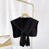 Chal de hombro primavera y otoño prenda exterior Corea del Sur tejido anudado bufanda para habitación con aire acondicionado bufanda para el cuello de mujer capa pequeña