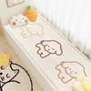 Tapete de Varanda de Caxemira de Imitação de Desenho Animado Fresco Universal para Quatro Estações Absorvente Antiderrapante Cobertor de Cabeceira Tapete Doméstico Tatami Janela de Sacada