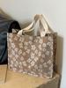 Bolsa de Lienzo Estilo Ins Coreano para Mujer 2026 Nueva Moda Trendy Bolso Tote para Viajes Diarios para Estudiantes Universitarias Bolso de Hombro para Clase