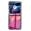 Funda protectora de cuero con diseño de pintura al óleo creativa para Motorola Razr50, ideal para negocios, Razr40.