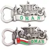 Imanes de metal personalizados para refrigerador, regalos hechos a medida para lugares turísticos y escuelas, souvenirs culturales y creativos personalizados de monumentos de ciudades creativas