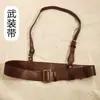 República da China Cinto Cruzado de Couro Cinto de Cintura de Oficial Bandoleira Estilo Warlord Alça de Ombro Acessórios para Filmes e Televisão Mauser Browning
