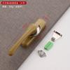 Aleación de aluminio cerradura de media luna bidireccional gancho de ventana universal cerradura gancho de bloqueo de acero inoxidable seguridad antirrobo accesorios para ventana de corredera y abatible