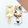 Accesorios para Joyería DIY de Venta Caliente Transfronteriza, Joyería DIY Hecha a Mano de Gato Lindo, Accesorios para Joyería DIY de Goteo de Aceite de Alta Calidad