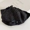 Pinza para Cola de Caballo con Estampado de Leopardo Retro Coreano Pinza para el Cabello Estilo Dulce y Fresco Lazo Pinza de Tiburón con Pedrería