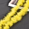 Suministro tira de plumas multicolor diy accesorios de ropa de plumas accesorios bufanda accesorios hechos a mano tiras planas de lana de pavo