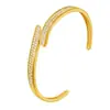 Pulseira de Cobre Microincrustada Estilo Retrô Europeu e Americano Mais Vendida Transfronteiriça, Design de Luxo Leve, Joia Versátil e Que Não Desbota para Mulheres