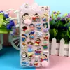 Adesivos Squishy Macios e Fofos de Bumbum para Alívio de Estresse para Crianças, Adesivos de Espuma 3D do Desenho Shin-Chan, Adesivos Bolha