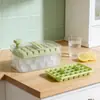 Nueva Caja Multifuncional de Almacenamiento con Fabricación de Hielo y Congelación Rápida de Un Solo Toque, Bandeja de Hielo de Gran Capacidad, Molde para Cubitos de Hielo Doméstico